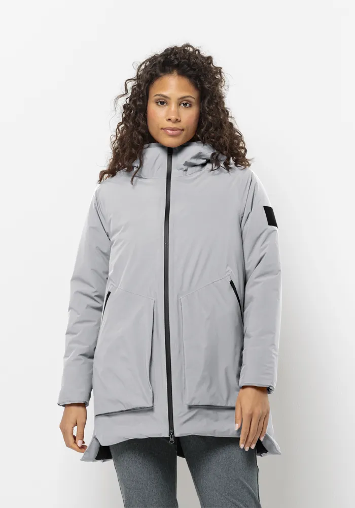 

Зимняя куртка Jack Wolfskin "LUISENPLATZ JKT W", с капюшоном, цвет Moonwalk