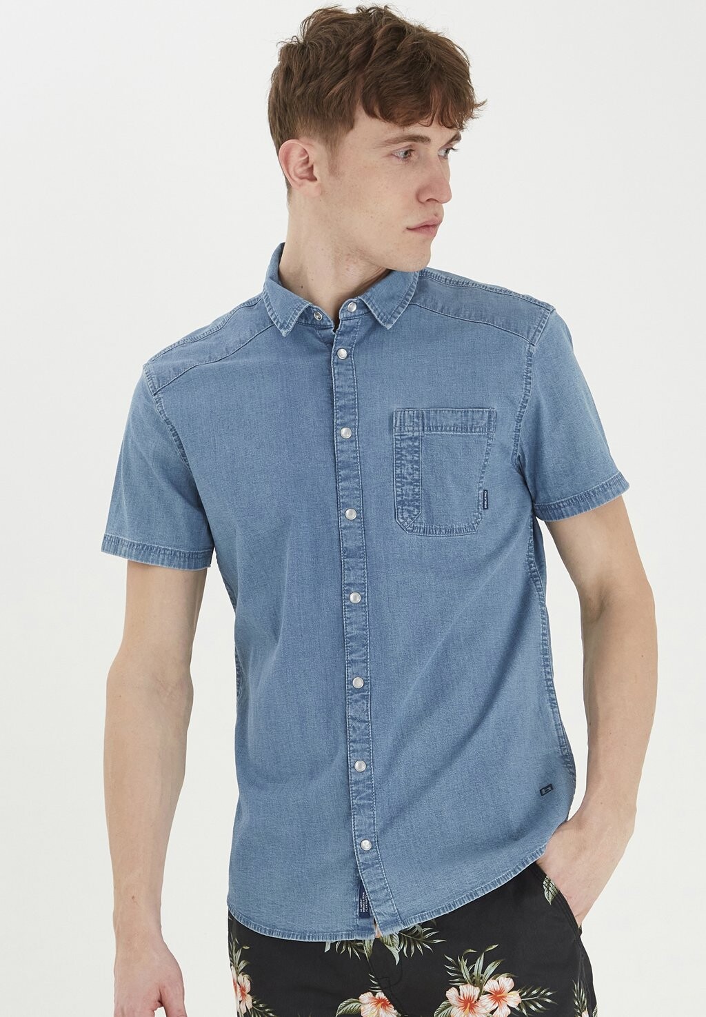

Рубашка деловая BHSHIRT Blend, цвет denim middle blue