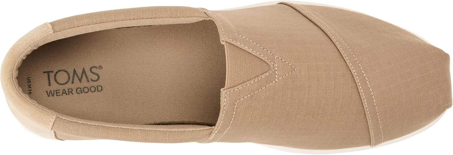 Мужские туфли TOMS Alp FwdFlat, Dune Recycled Ripstop Cotton Linen Used Look — фото 3