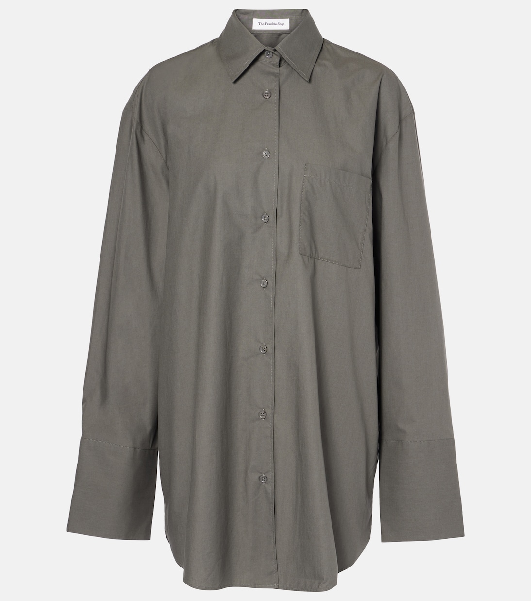 

Хлопковая рубашка Хелен The Frankie Shop, Light Khaki