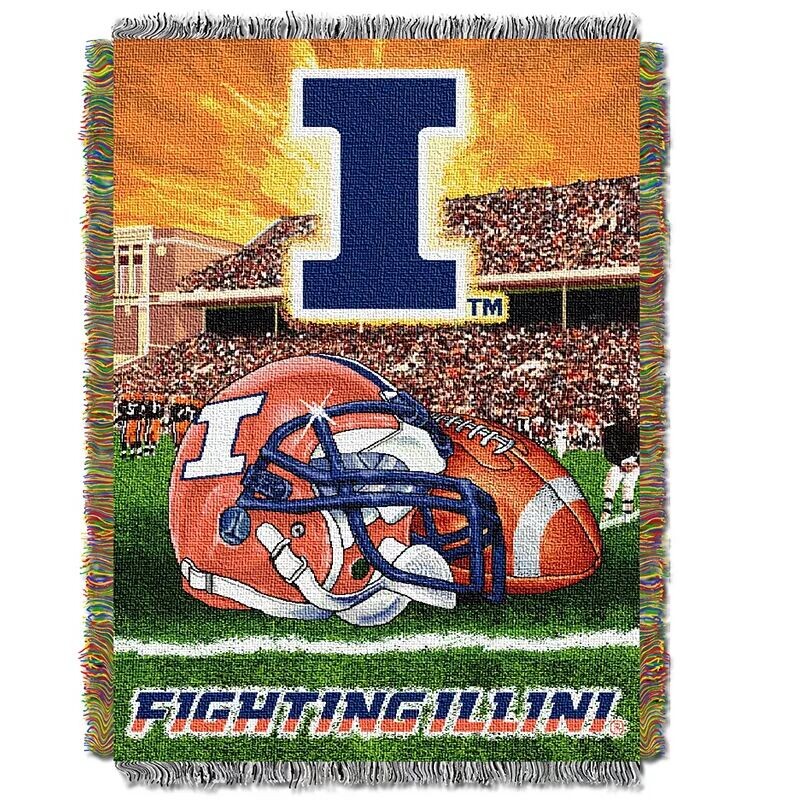 

Тканый плед Northwest Illinois Fighting Illini размером 48 x 60 дюймов
