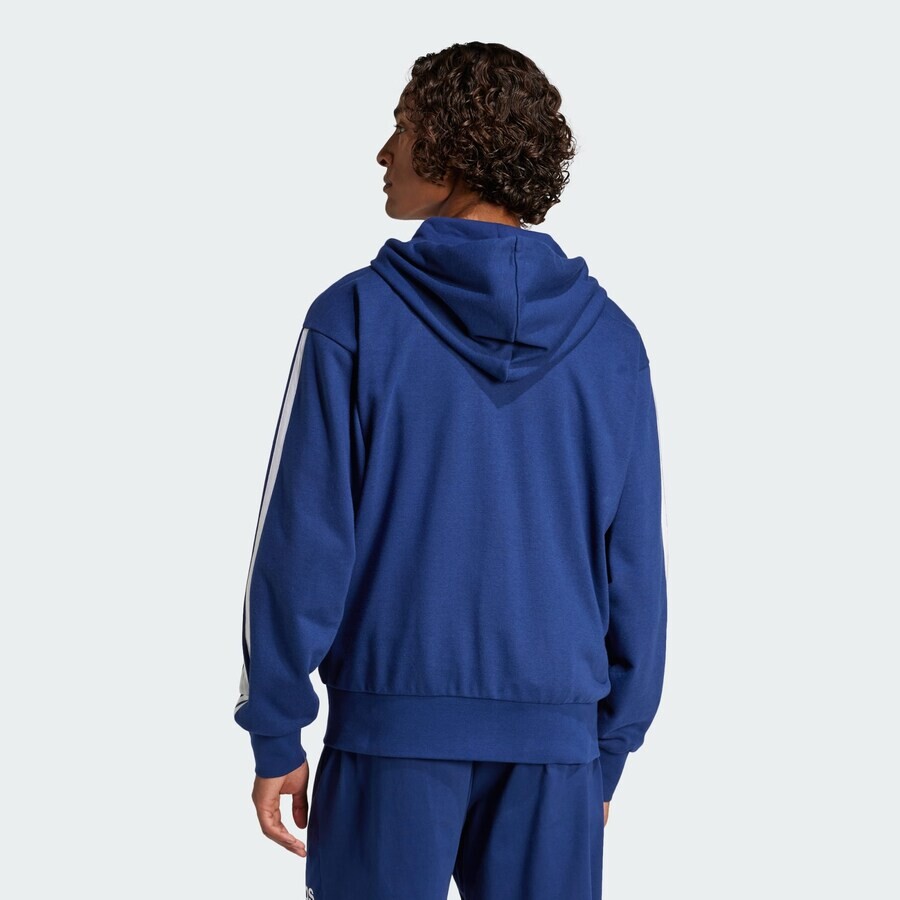 Свитер с капюшоном на молнии ADIDAS SPORTSWEAR Athletic Zip-Up Hoodie Essentials, королевский синий — фото 3