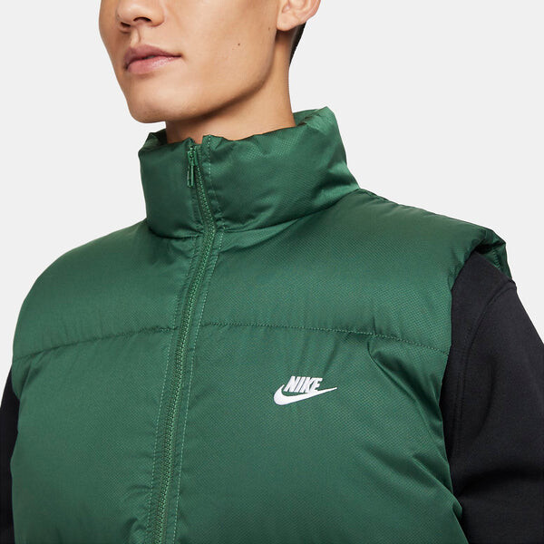 Жилеты спортивная одежда клуб primaloft водоотталкивающий пуховик жилет Nike, зеленый — фото 2