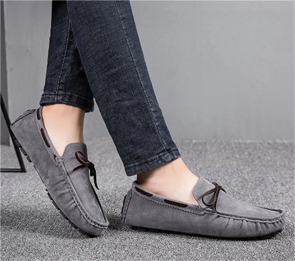 Лоферы замшевые мужские, Loafers, Black UOPYNE — фото 3