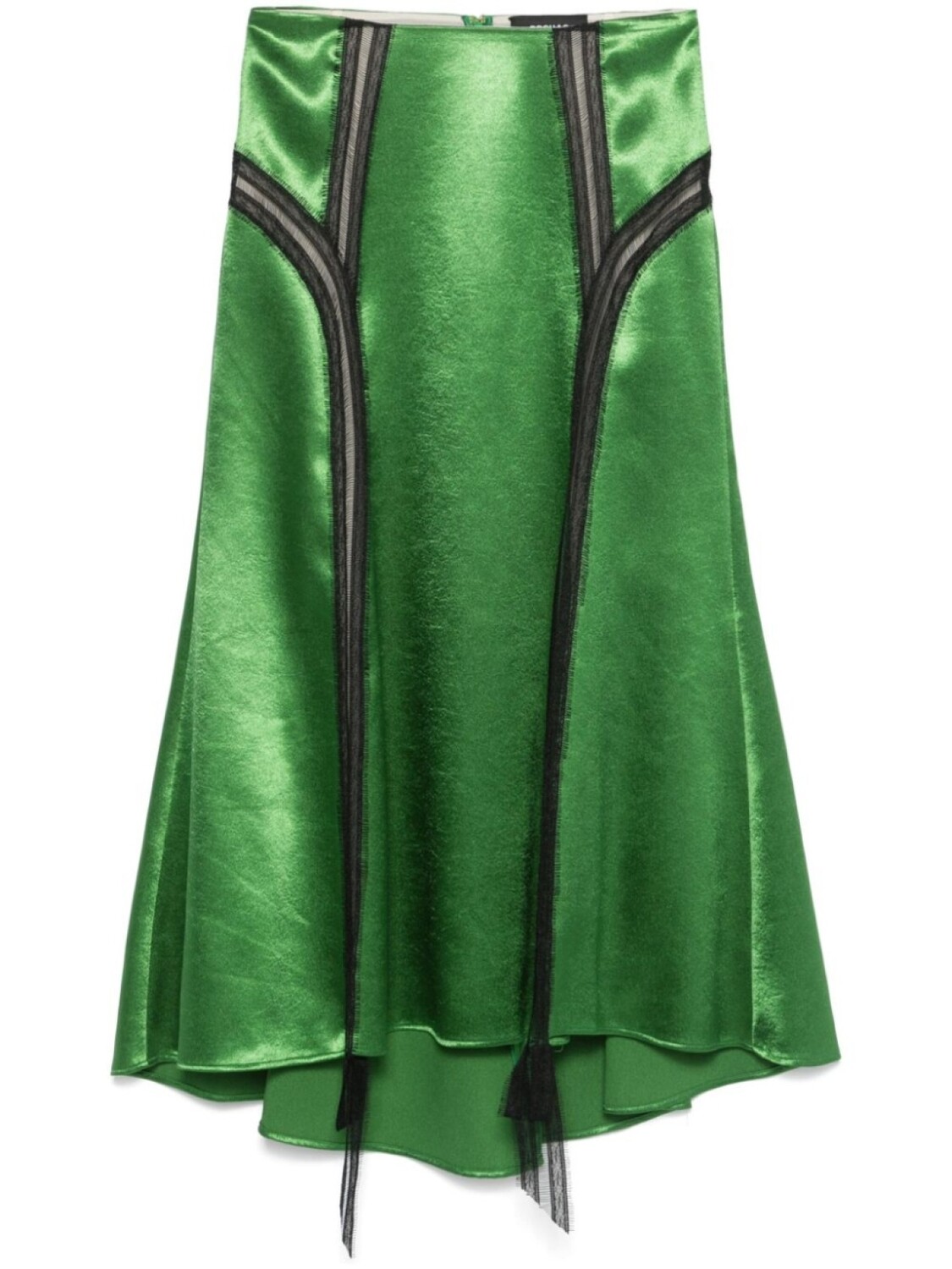 

Юбка миди с кружевной отделкой Rochas, зеленый