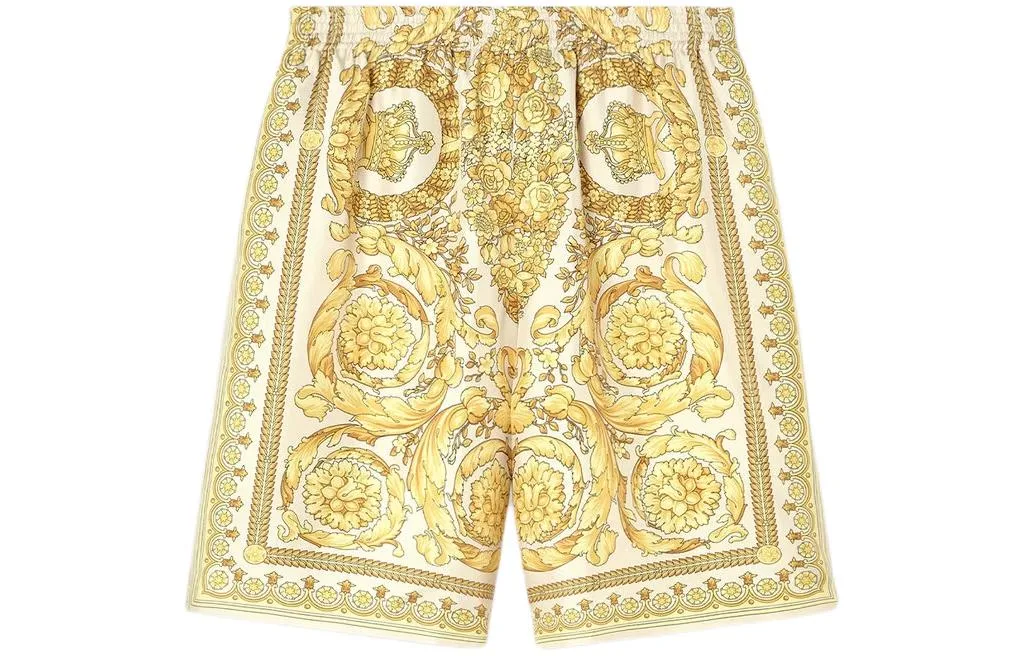 Бермуды с принтом Barocco VERSACE, желтый