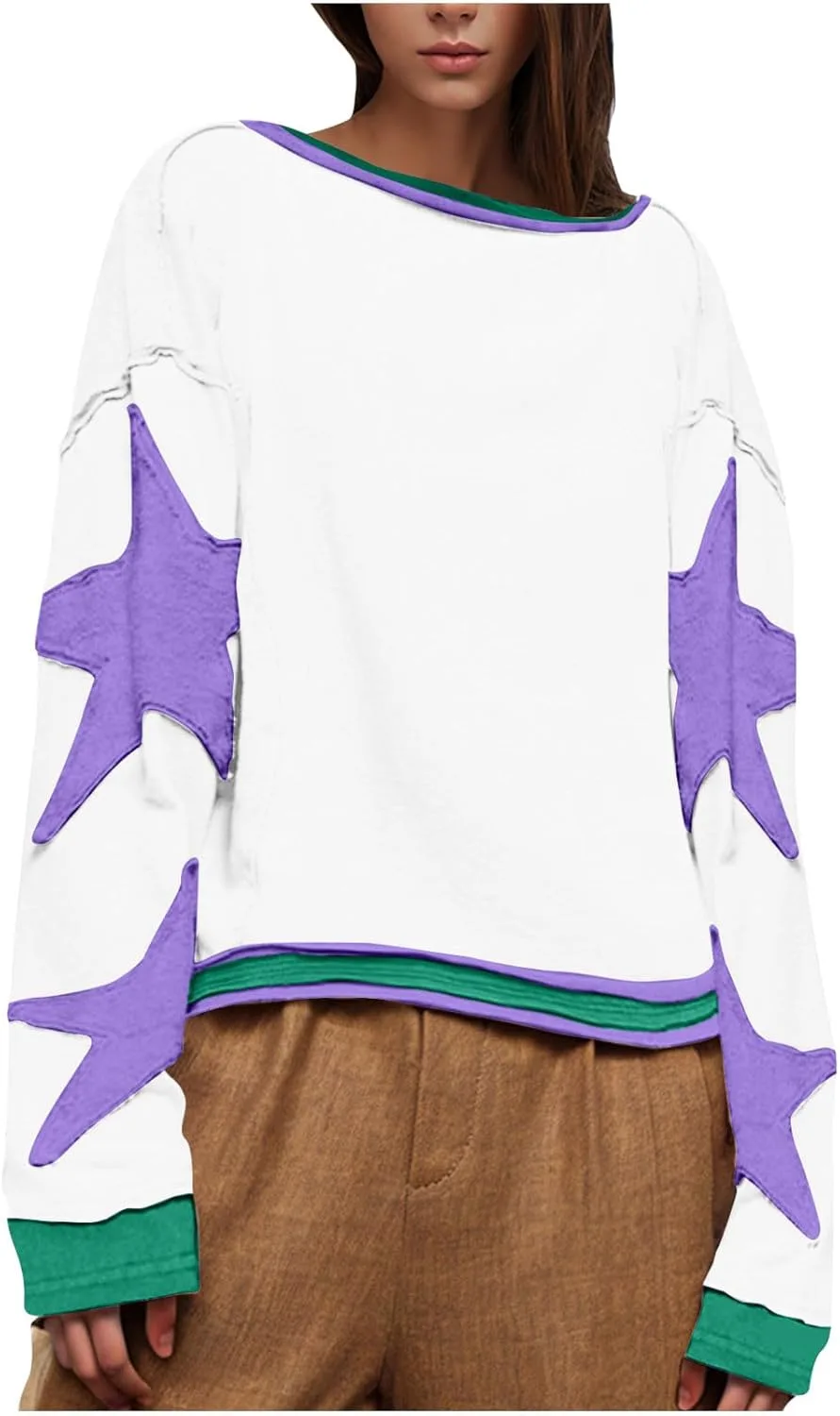 

Hvyesh свитшот для женщин, модный 2025, свободный, длинный рукав