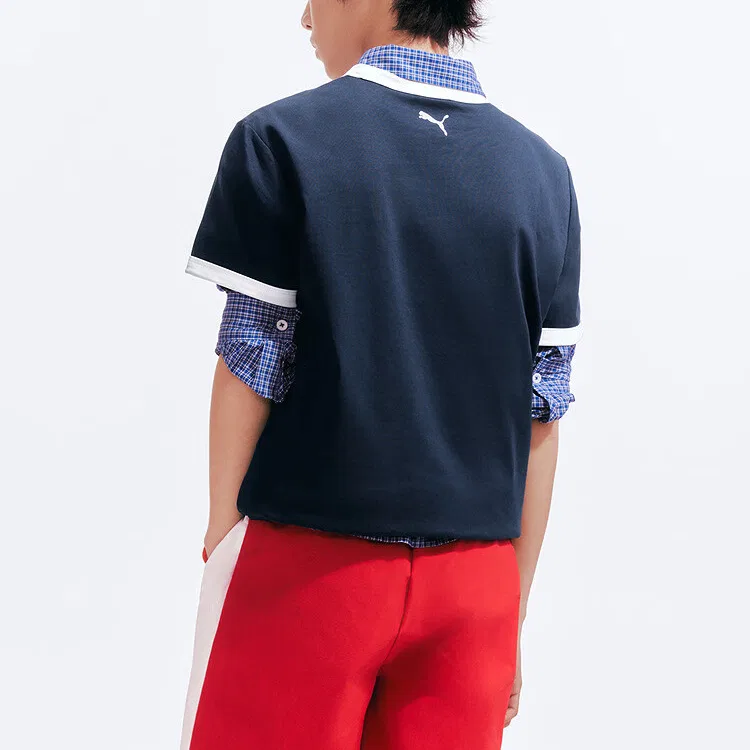 Детская футболка V-Neck PUMA, Dark Blue 80802 — фото 3