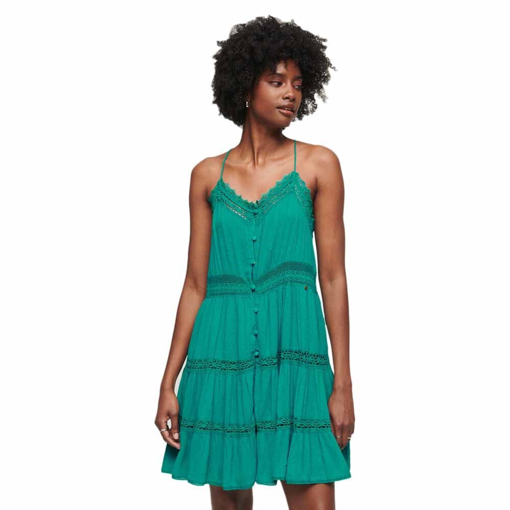 

Платье Superdry Alana Cami Short, зеленый