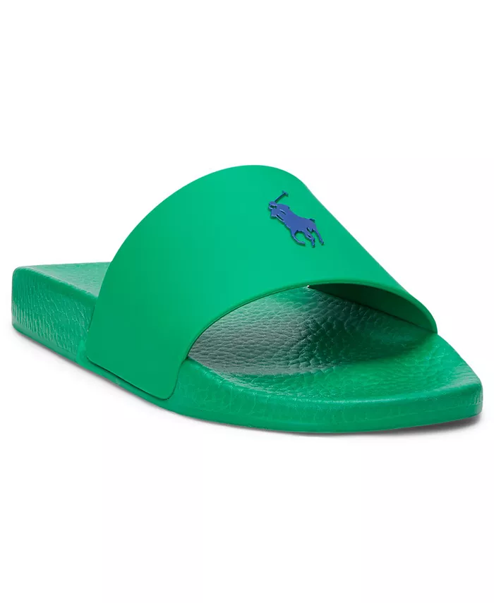 

Мужские сандалии Signature Pony Slide Polo Ralph Lauren, зеленый