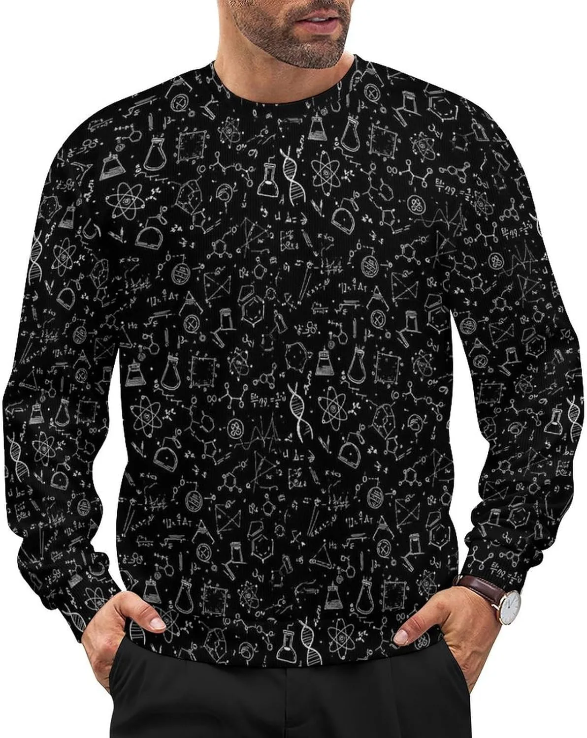 

Свитер с длинным рукавом для мужчин, Crew Neck LITPUZC