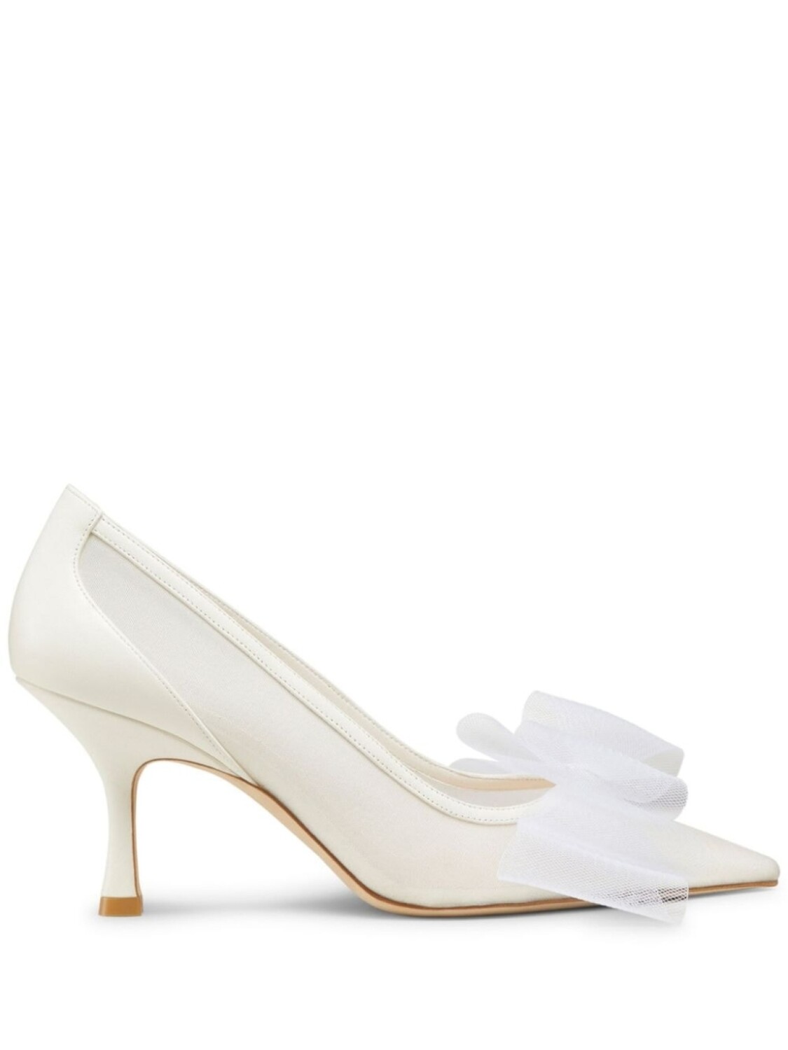 

Туфли-лодочки Stuart Weitzman 75 мм Blushing Bow, белый