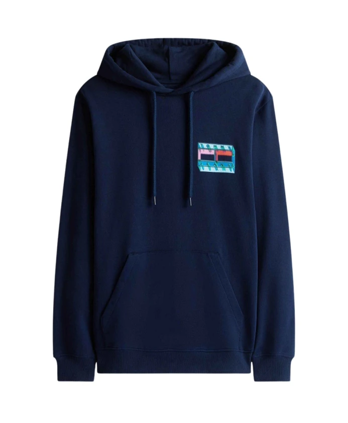

Худи с изображением флага, стандартный крой. Tommy Jeans, синий