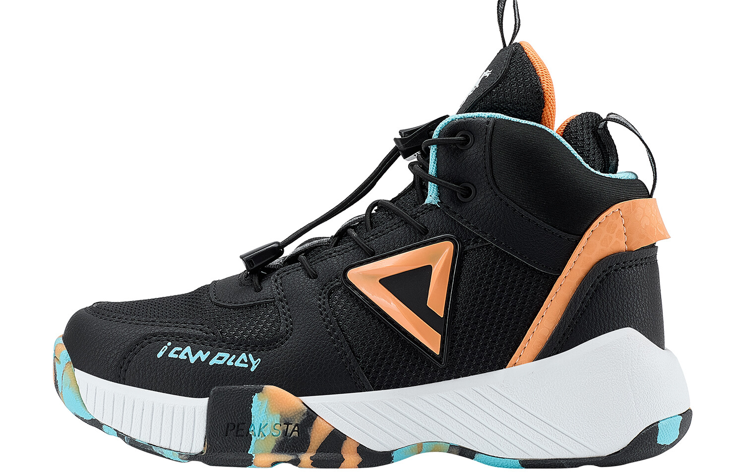 

Детские баскетбольные кроссовки GS High-top Orange Peak, черный/оранжевый