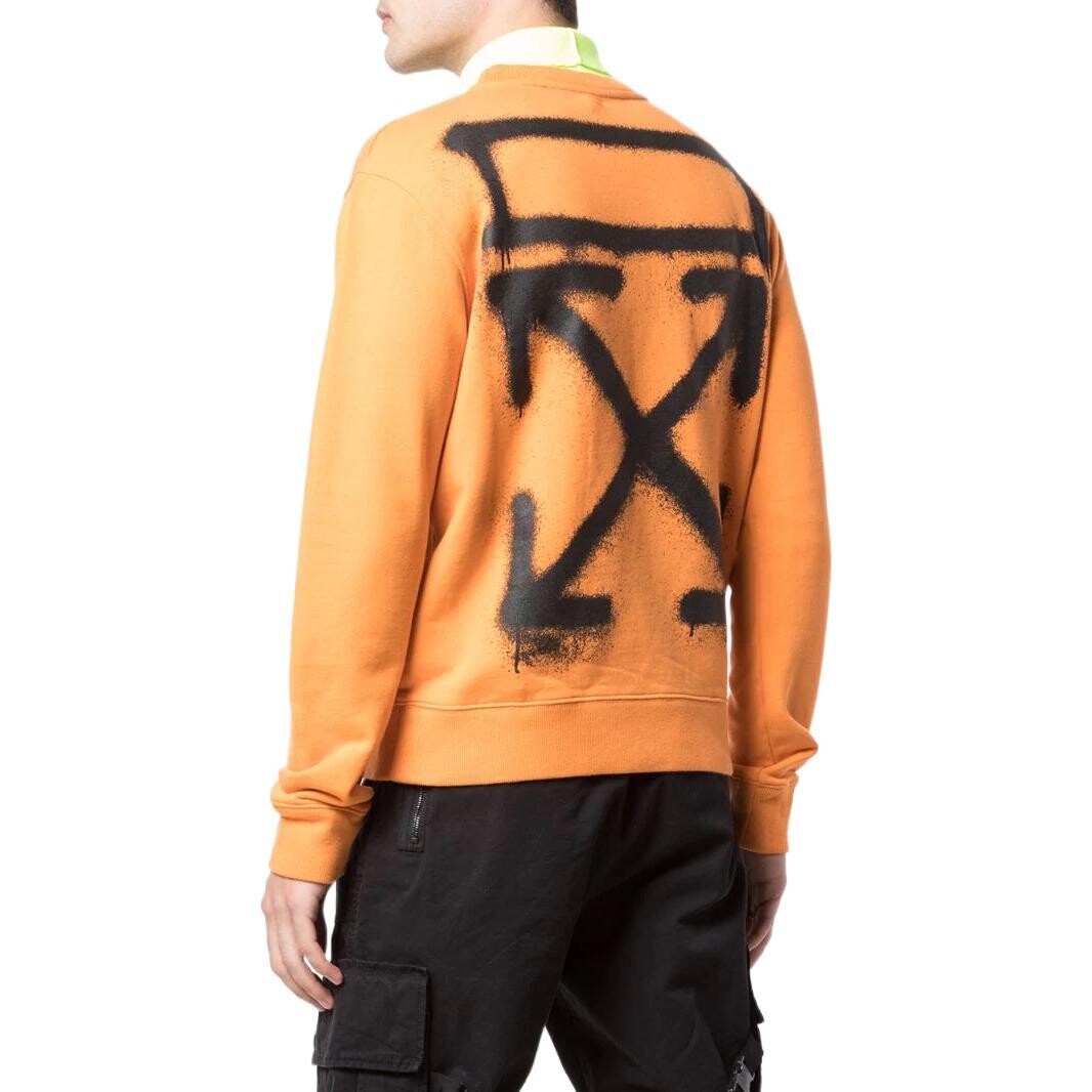 Толстовка мужская оранжевая Off-White, оранжевый — фото 3