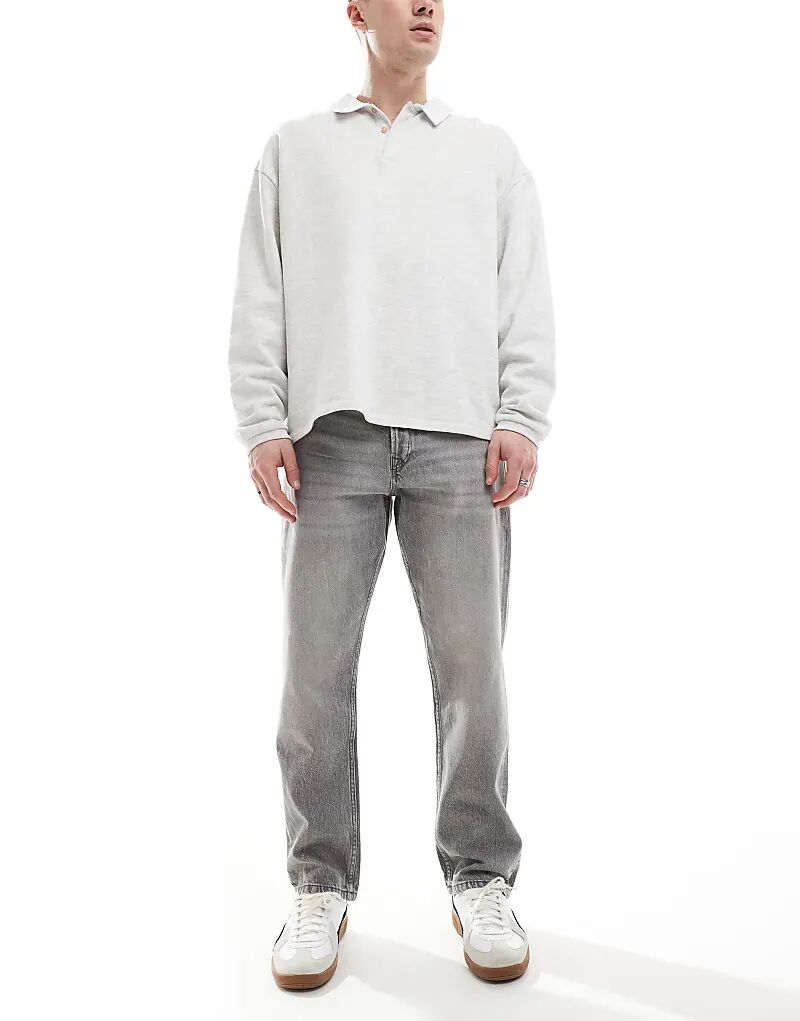 

Прямые джинсы Jack & Jones Chris серого цвета