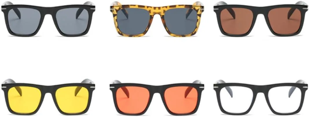 

Солнцезащитные очки с защитой UV400 | Линзы цвета "рисовая конфета" | Для женщин и мужчин, для занятий спортом на открытом воздухе и вождения DSVIGF, Black Brown