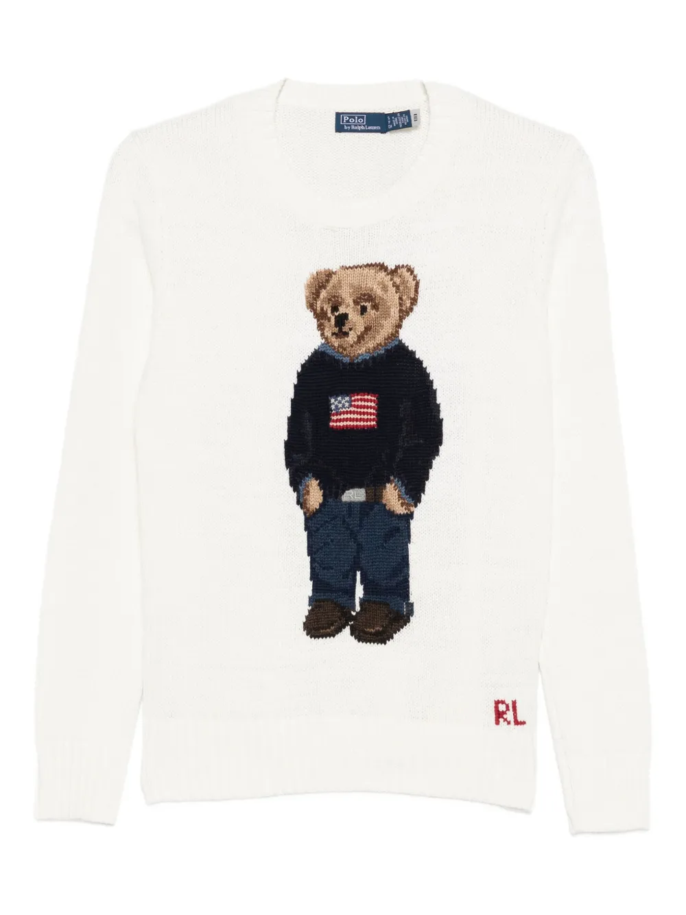 

Свитер с вышивкой POLO RALPH LAUREN, белый