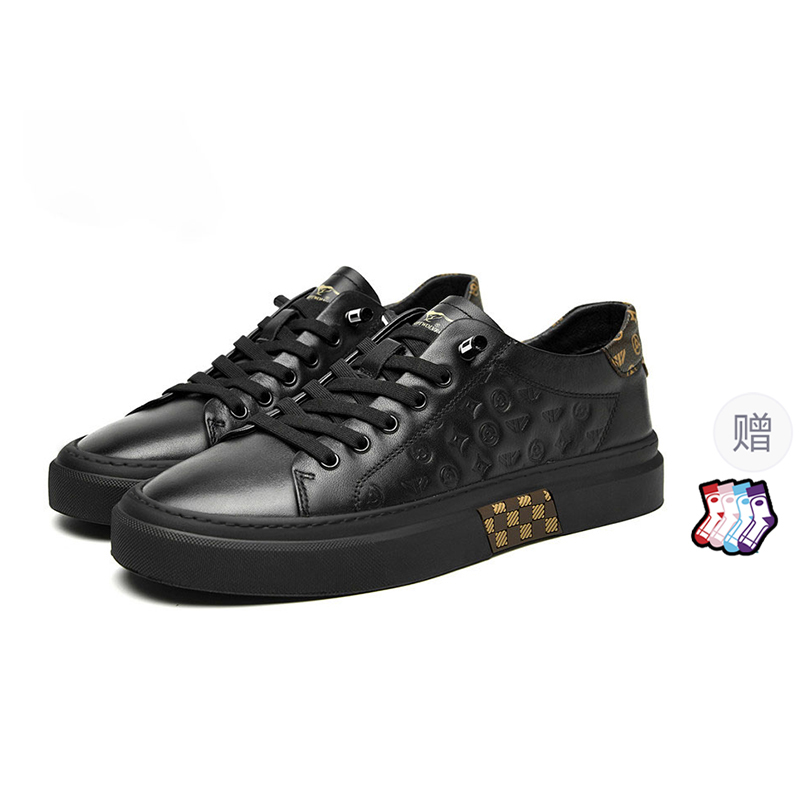 

Низкие скейтерские кроссовки мужские SEPTWOLVES, [Qixi Festival Gift]черный Comes with Socks*1 (Sкоричневыйdard Leather Shoe Size)