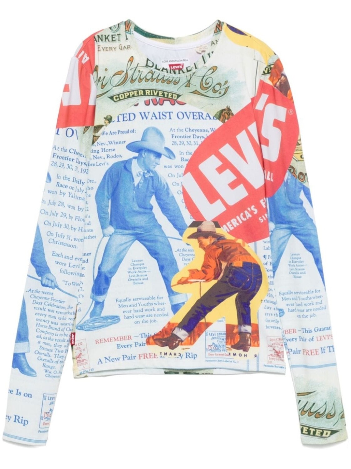 

X топ Levi's second skin Andersson Bell, синий