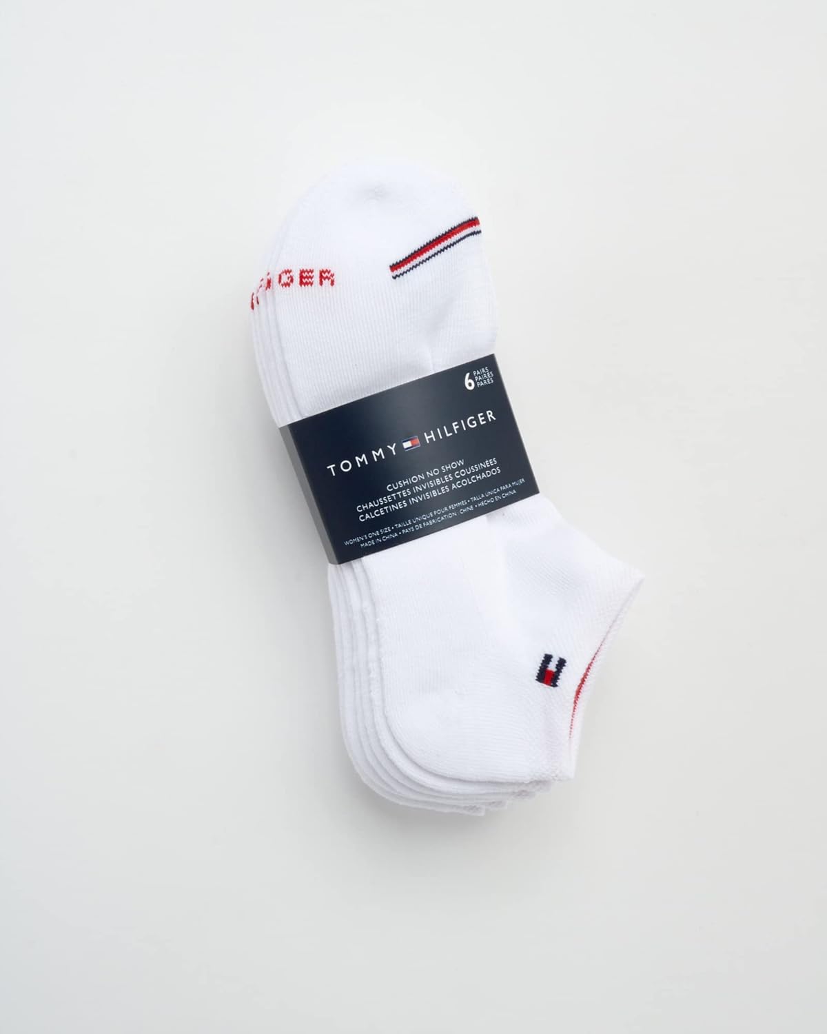 Женские носки Tommy Hilfiger с низкой посадкой - 6 пар носков Performance Cushioned Comfort, незаметные - спортивные носки для женщин (4-10), White — фото 3