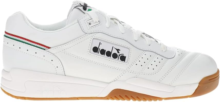 Мужские кроссовки Diadora Action с перфорацией и шнуровкой, повседневные- белые