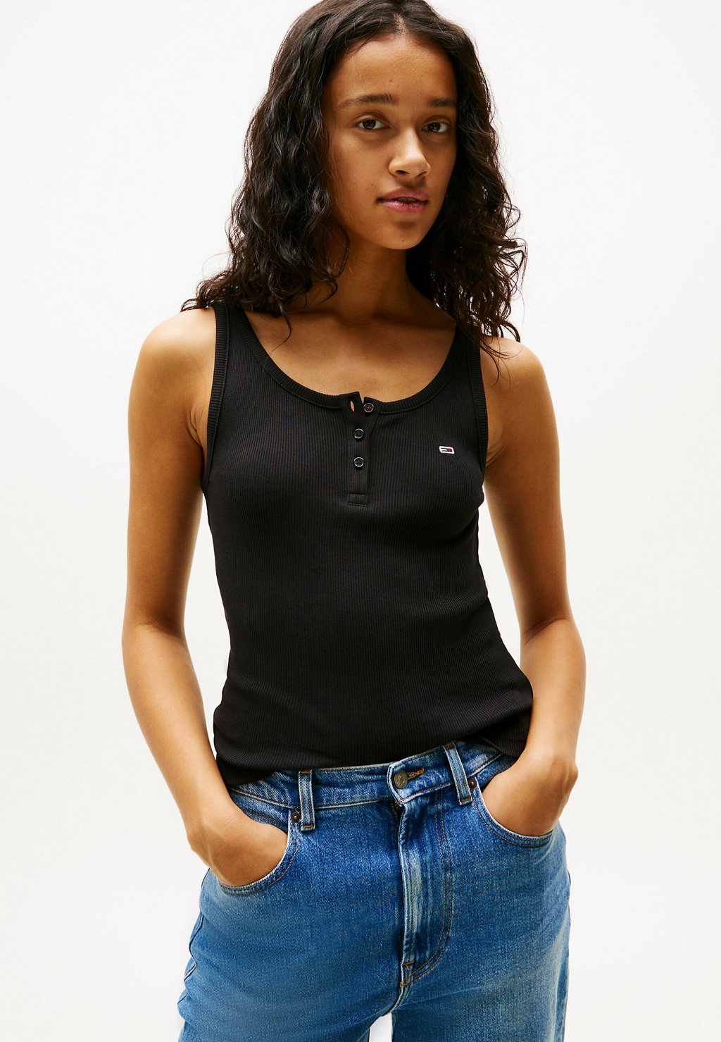 

Топ Tommy Jeans, черный