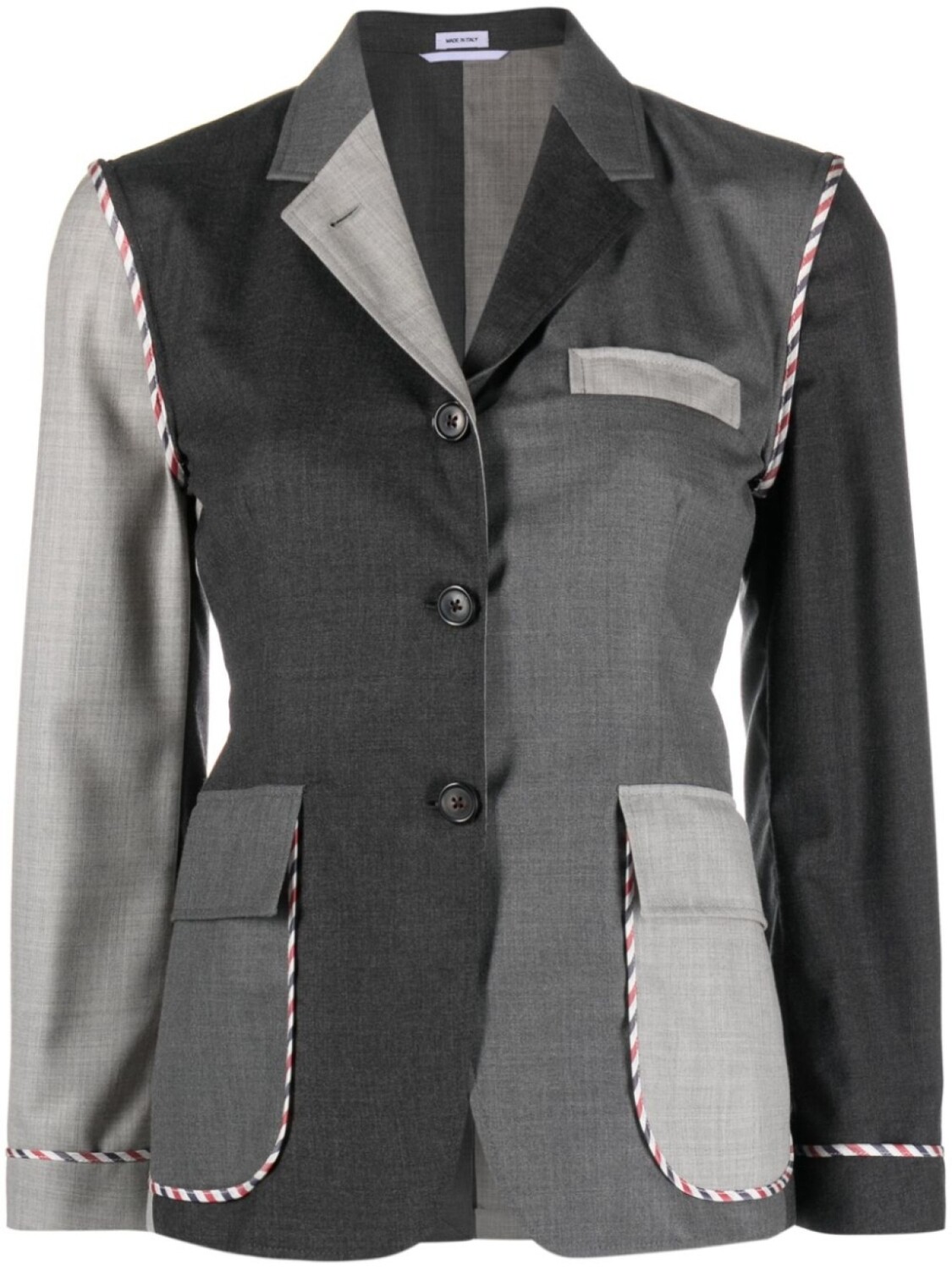 

Шерстяной блейзер Unconstructed Funmix Thom Browne, серый