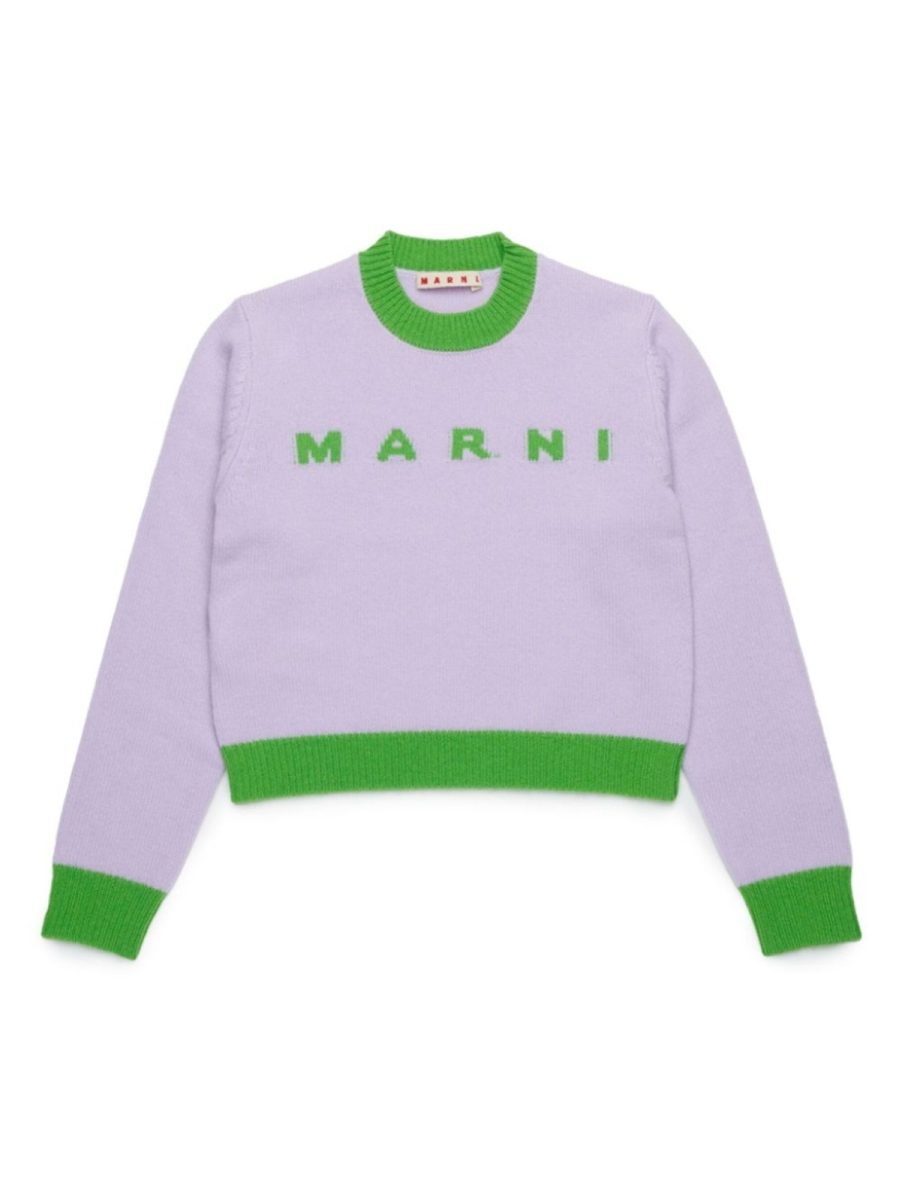 

Джемпер в стиле колор-блок Marni Kids, фиолетовый