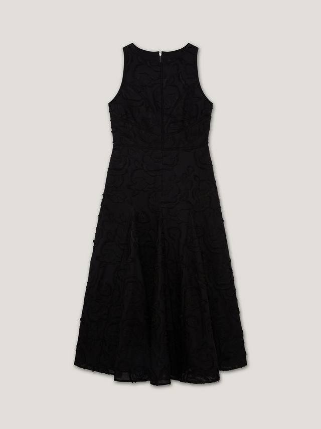 

Текстурированное розовое миди-платье Ted Baker, Black