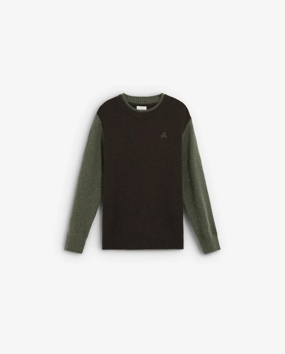 

Детский вязаный джемпер с длинными рукавами контрастного цвета Scalpers