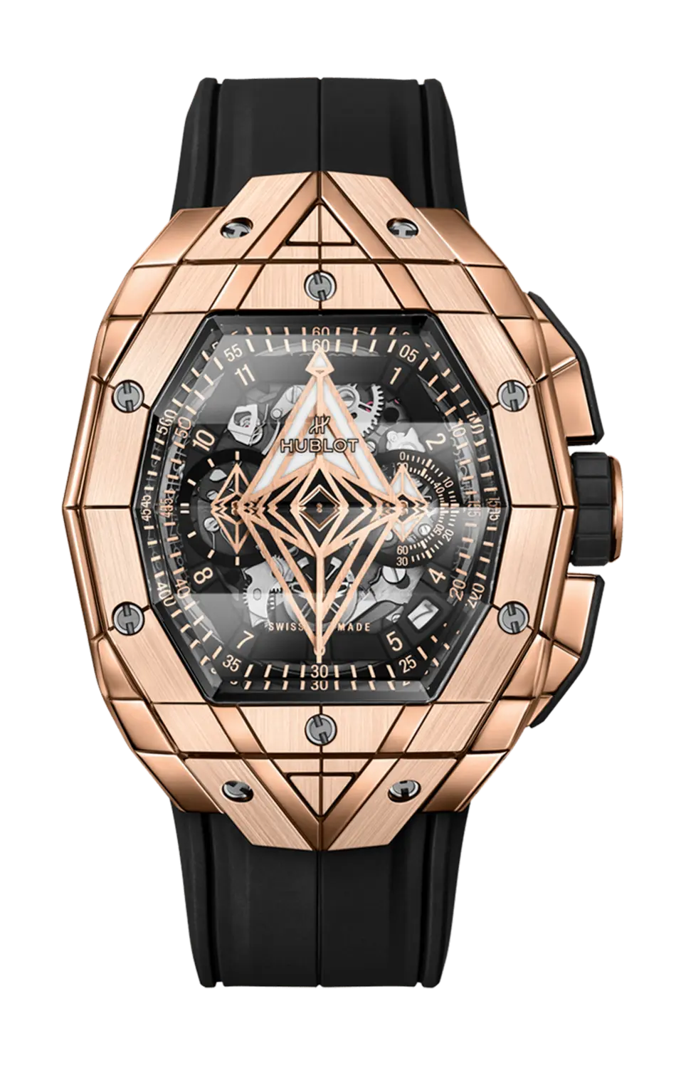 

Часы spirit of big bang sang bleu king gold 42 мм limited edition Hublot