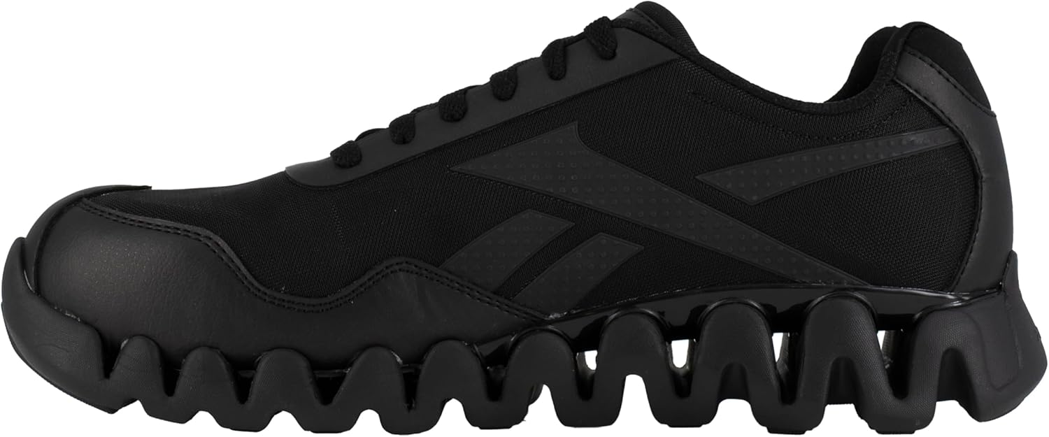 Мужские рабочие кроссовки Reebok Work Zig Pulse с защитным носком EH, черный — фото 4