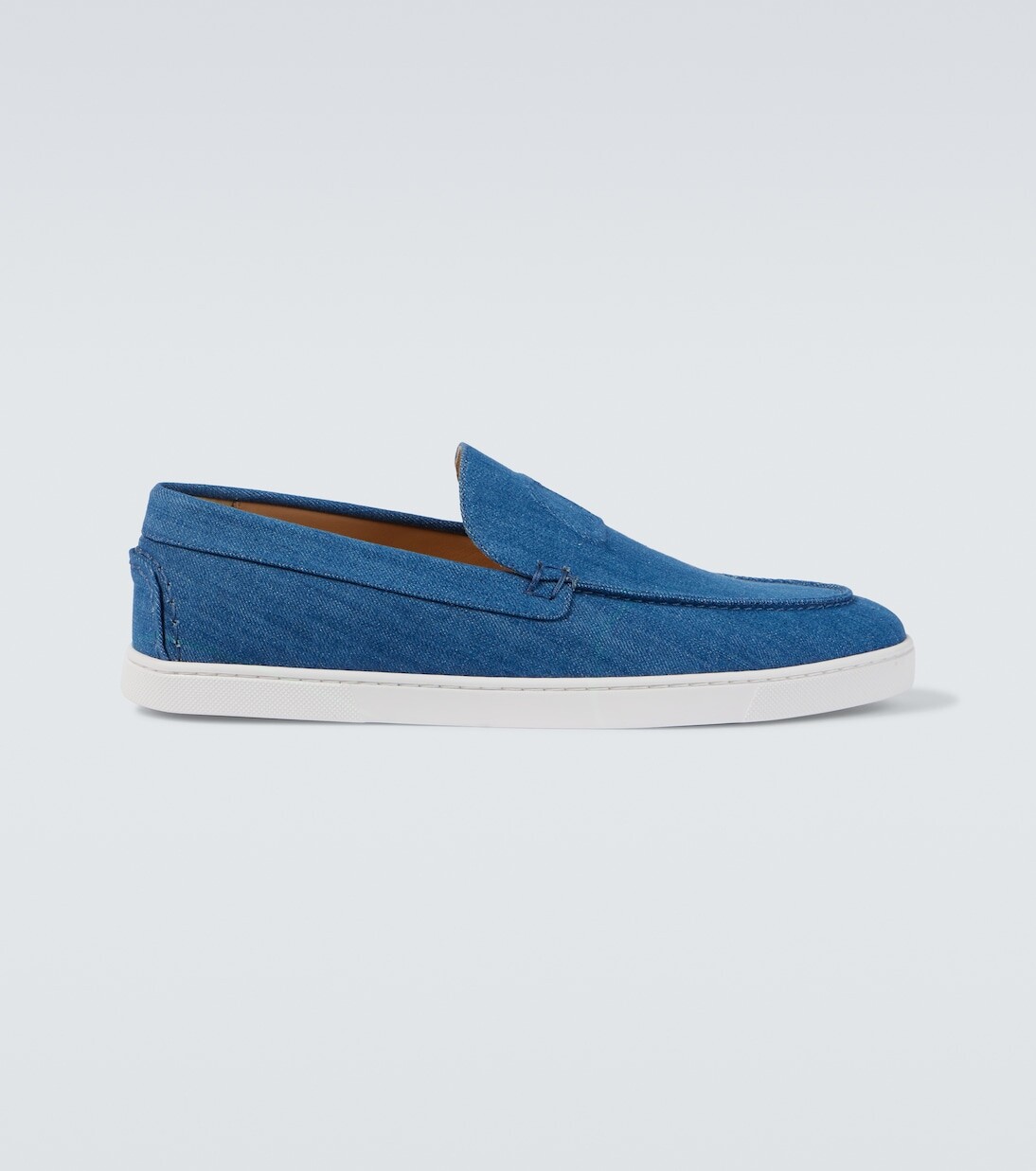 

Туфли-слипоны Varsiboat из денима Christian Louboutin, синий
