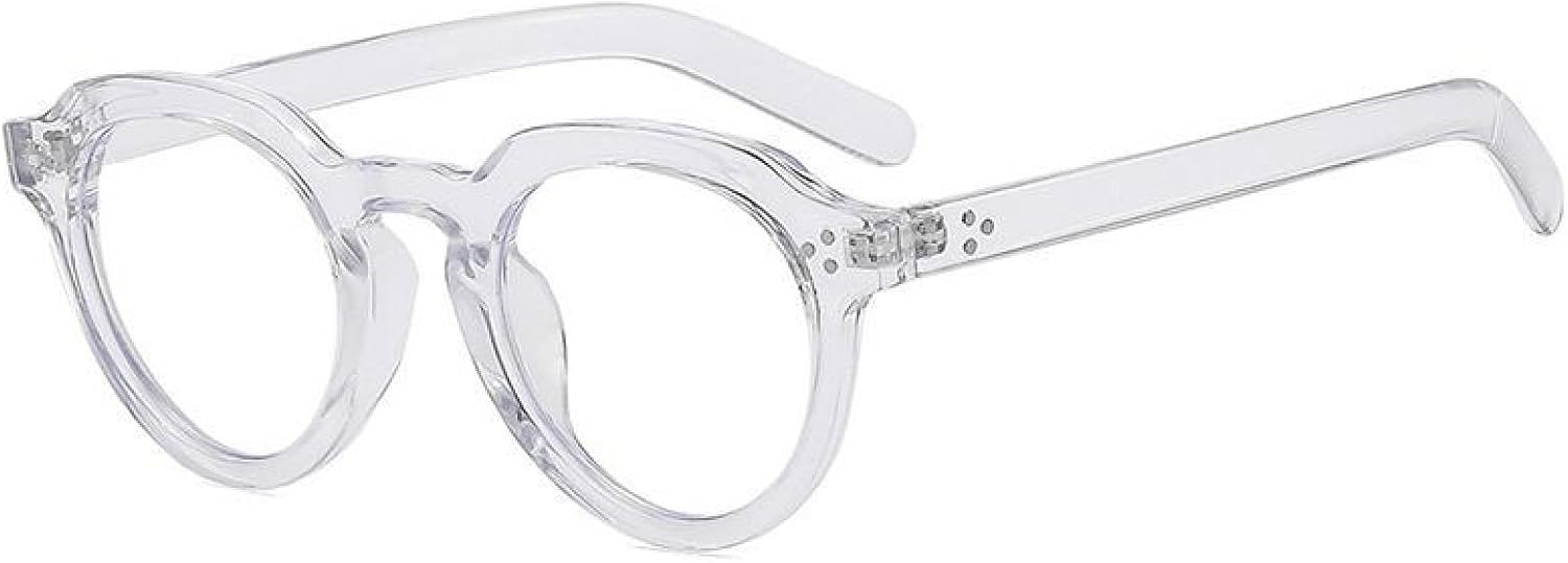 

Винтажные классические солнцезащитные очки с заклепками, неправильной формы, круглые, женские и мужские, в стиле люкс, панк, популярные, с защитой от УФ-излучения UV400 TYUVIVO, Clear Clear