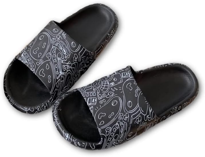 

Домашние тапочки AuraGlor Cloud с облачной подошвой для женщин и мужчин, противоскользящие, черный