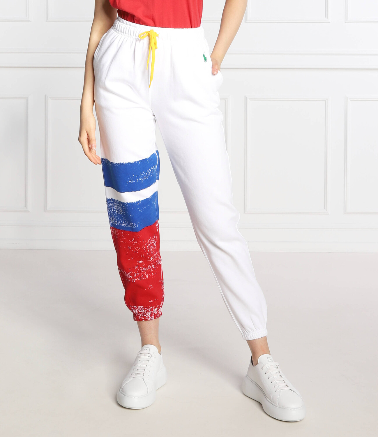 

Спортивные брюки POLO RALPH LAUREN Regular Fit, белый