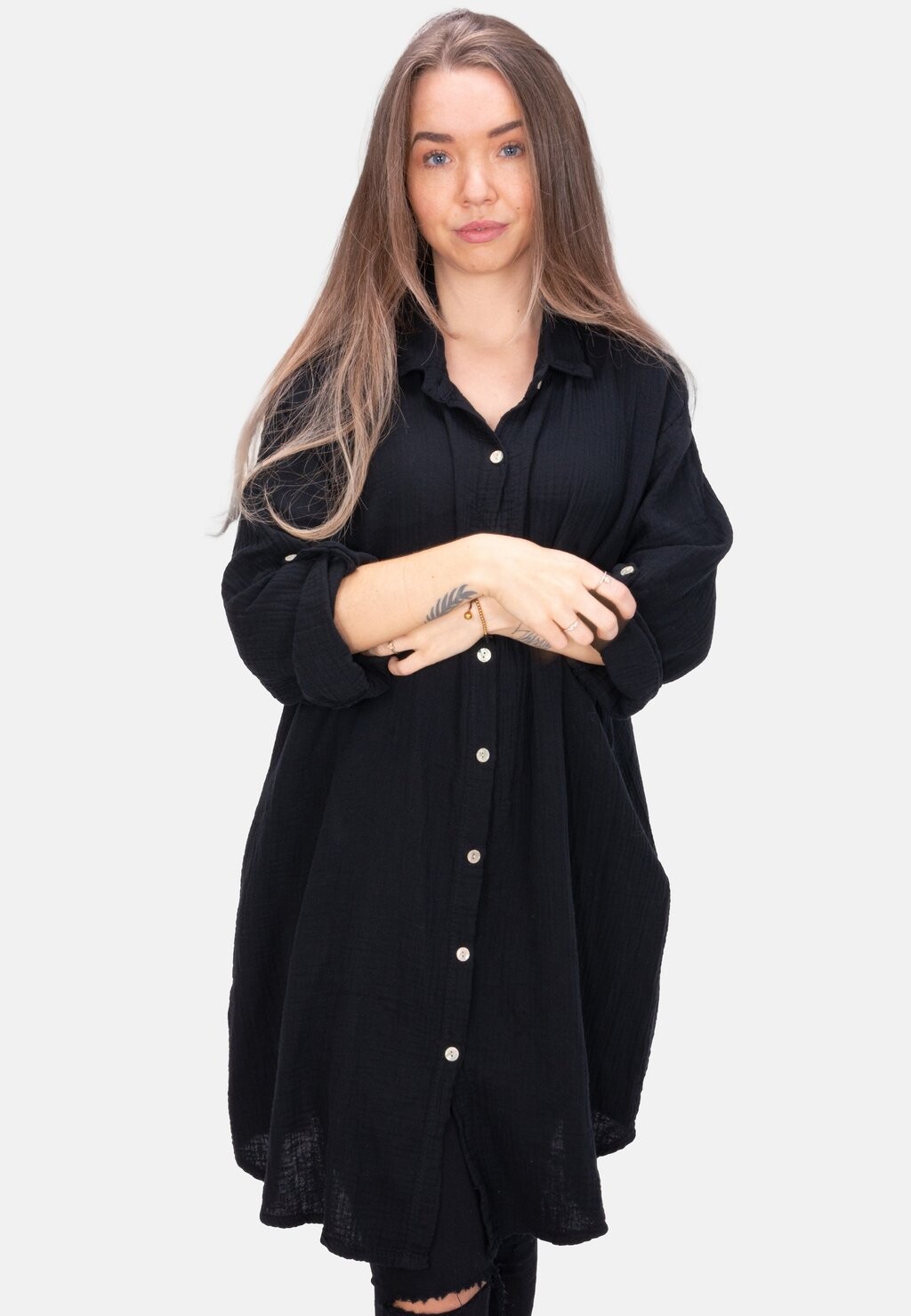 

Блузка-рубашка Jessy Oversized Seasons Of April, цвет schwarz