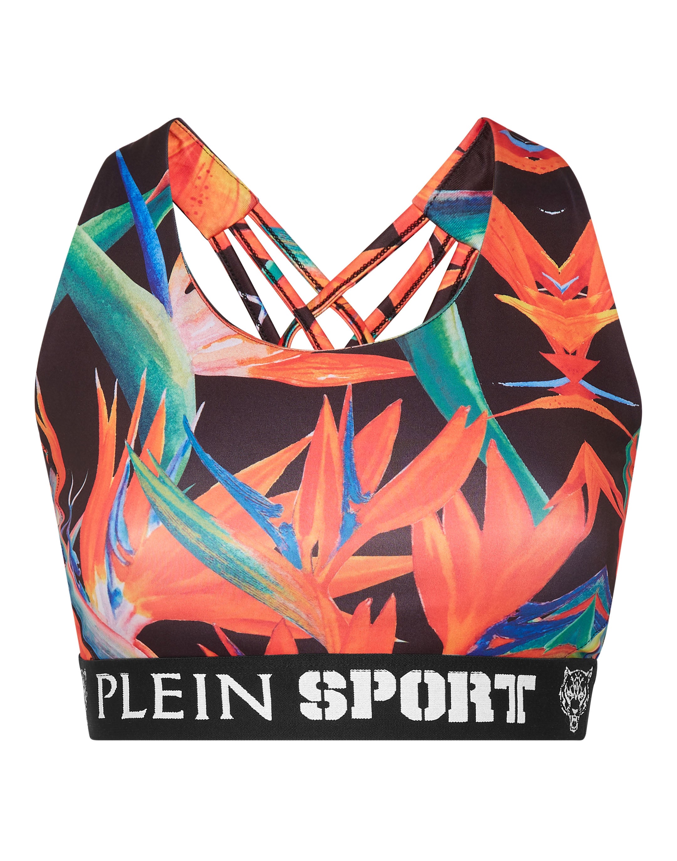 

Бюстгальтер для бега трусцой PLEIN SPORT, черный/мультиколор