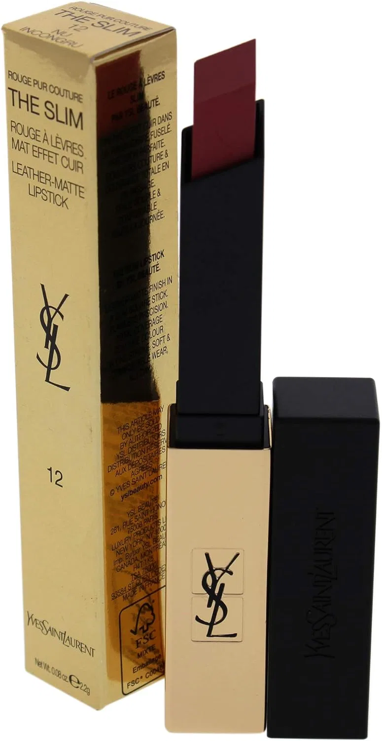 Матовая помада Yves Saint Laurent Rouge Pur Couture The Slim, оттенок 12 Un Incongru, 2.2 г — фото 4
