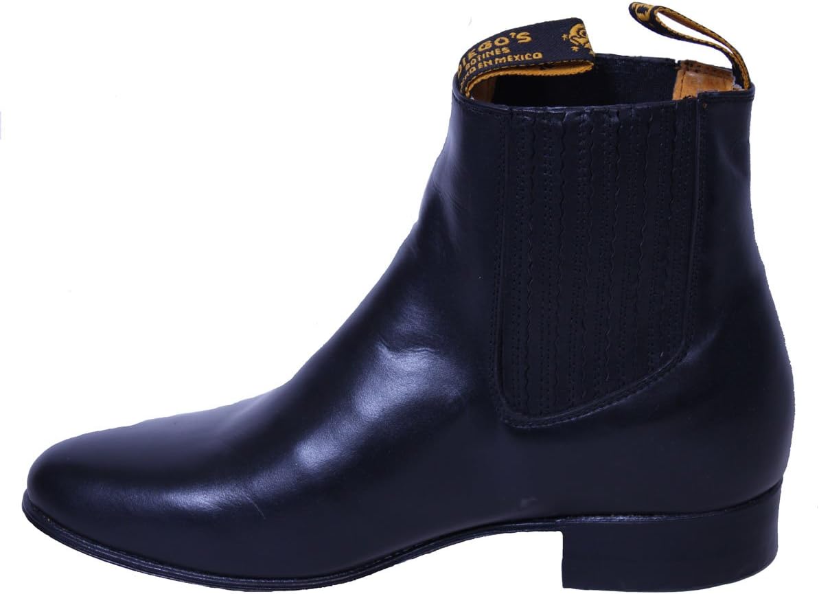 

Мужские классические кожаные ботинки до щиколотки, размеры 6-12 Dona Michi Leather, черный