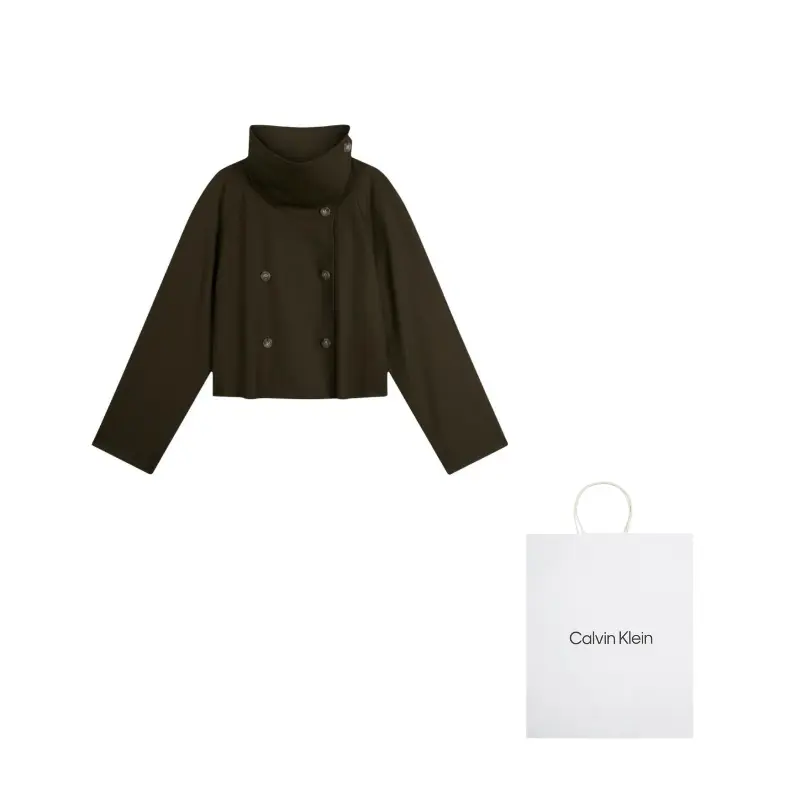 

Calvin Klein Тренчкот женский, FQ3-Coffee Brown