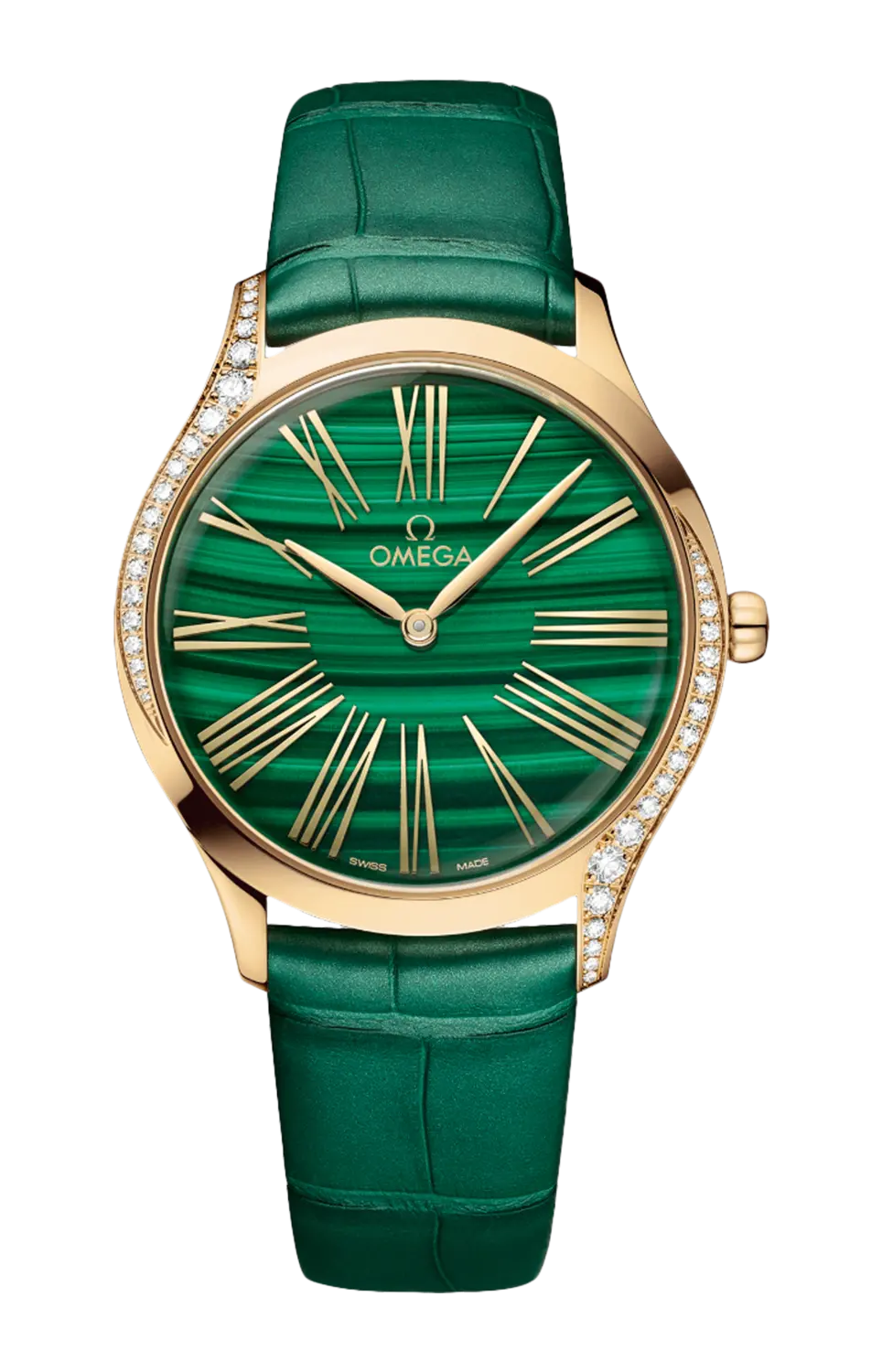 

Часы Omega De ville trésor quartz с золотом и бриллиантами 36 мм