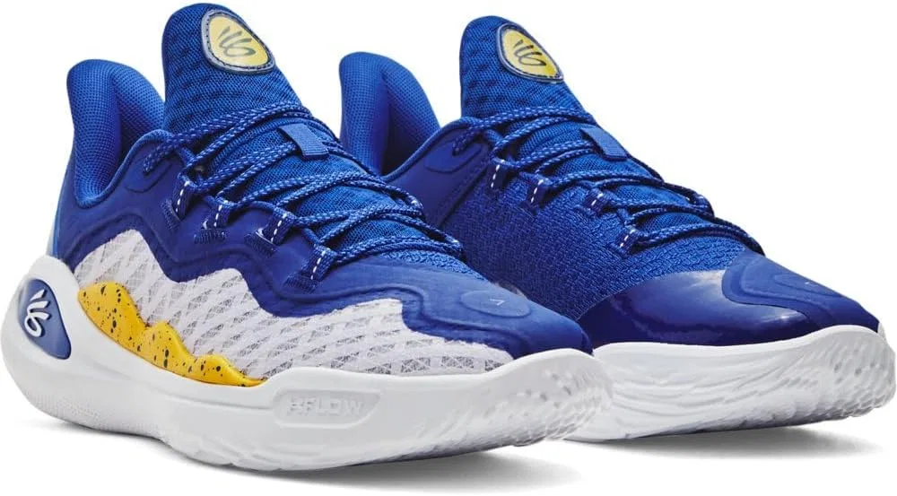 Кроссовки Under Armour Dub Curry 11 Herren, White Blue — фото 3
