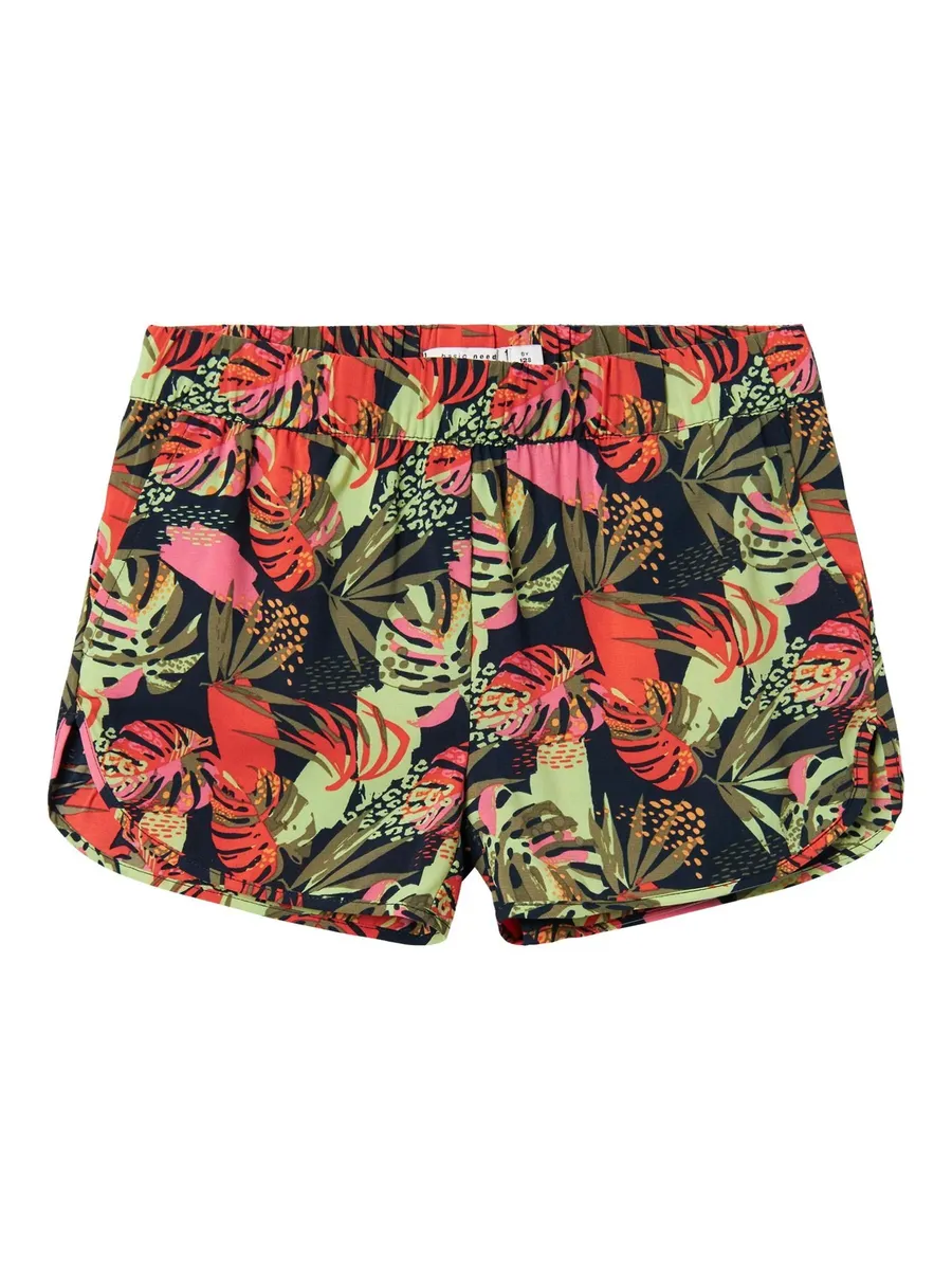 

Шорты Name It "NKFVINAYA SHORTS FFFF NOOS", цвет Dark Sapphire Print:Tropical