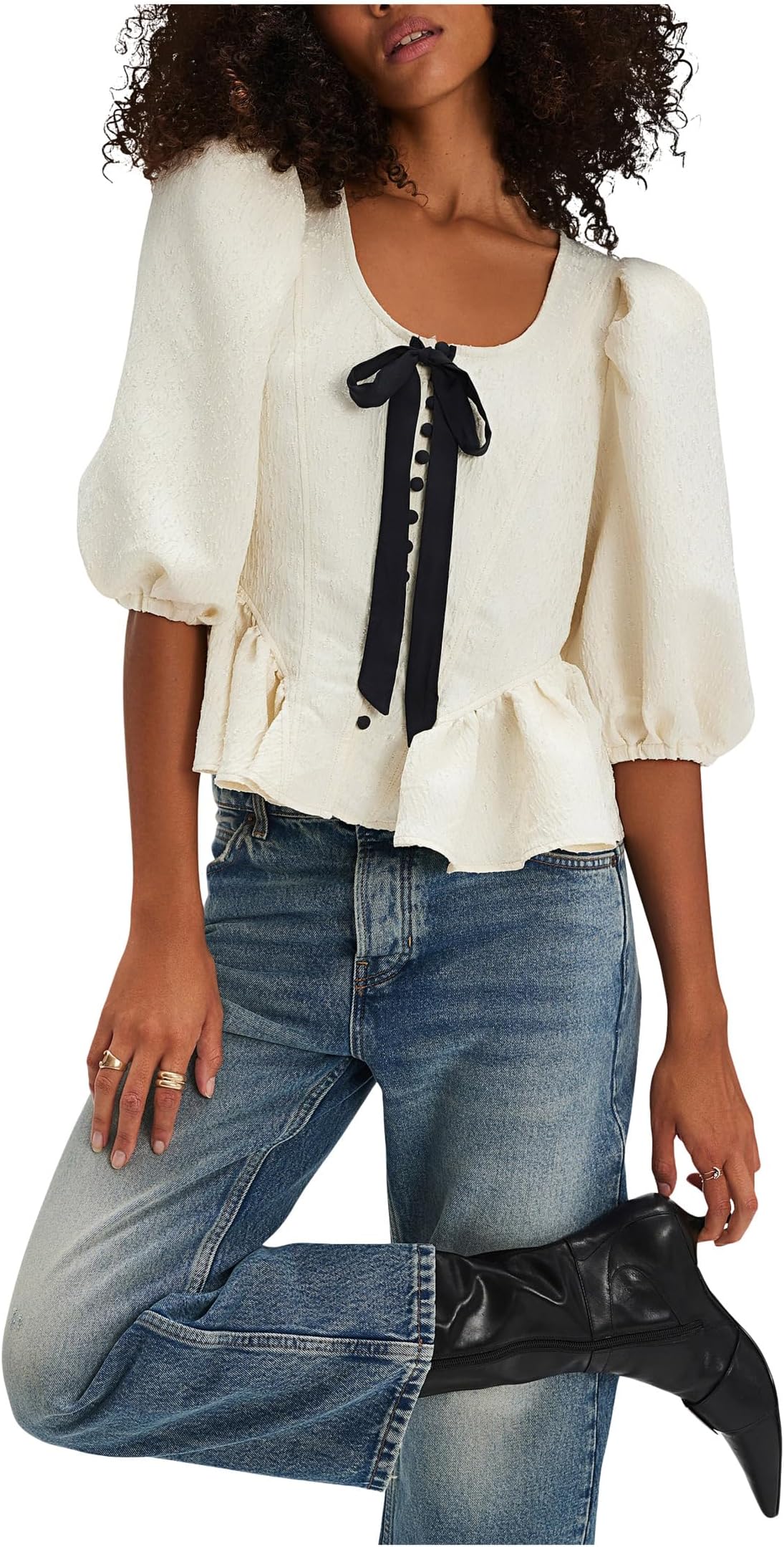 

Женский топ Pamela Bow Free People, White Alyssum