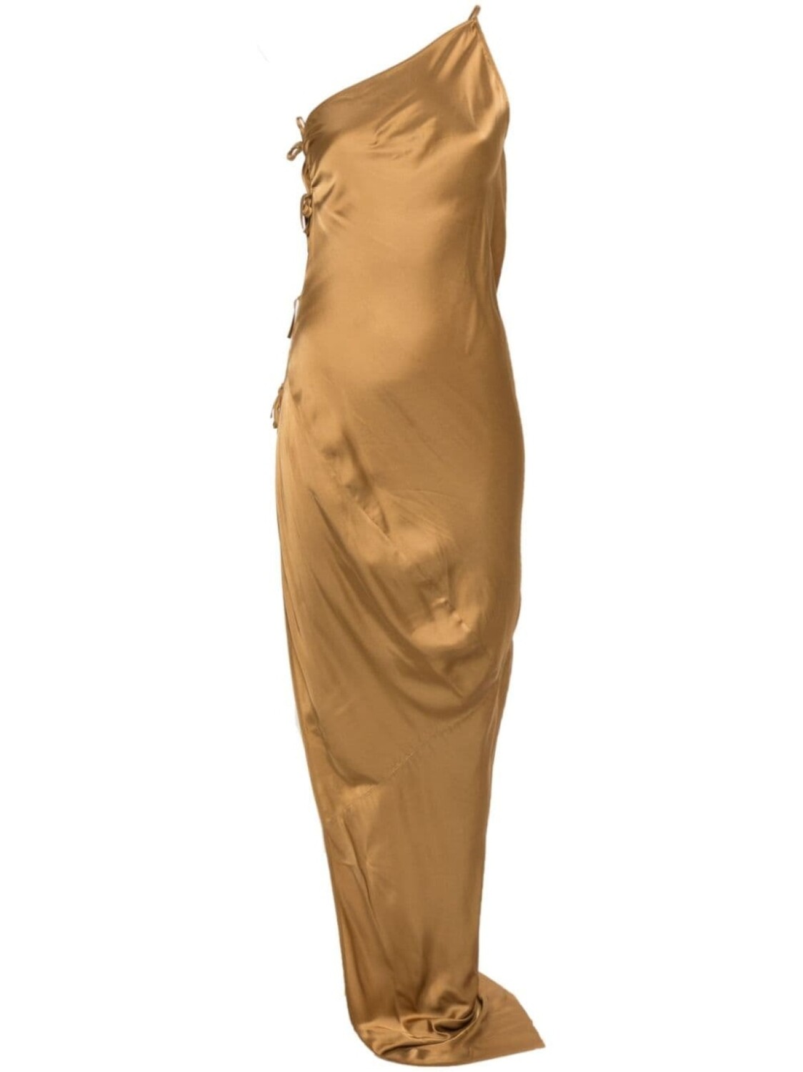 

Rick Owens платье атласное Taco, золотистый