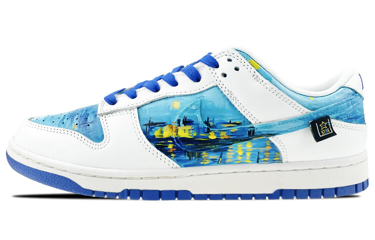 

Кроссовки Nike Dunk Skateboard Shoes Men Low-Top White Blue