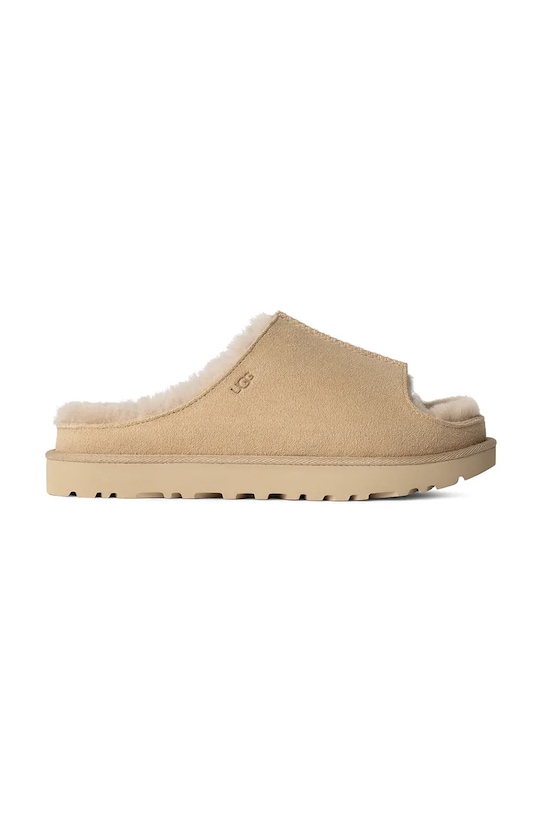 Шлепанцы замшевые Greenport Slide Ugg, бежевый
