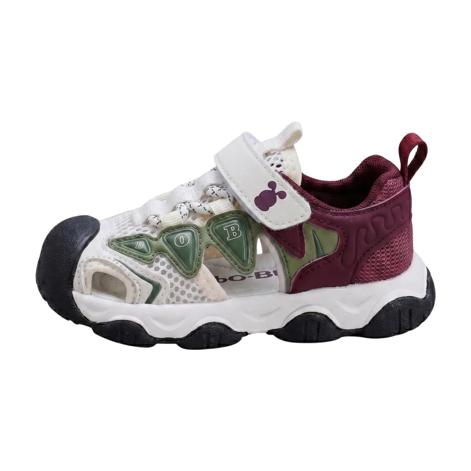 Кроссовки для малышей BOBDOG Toddler Shoes серебристо-черные — фото 3